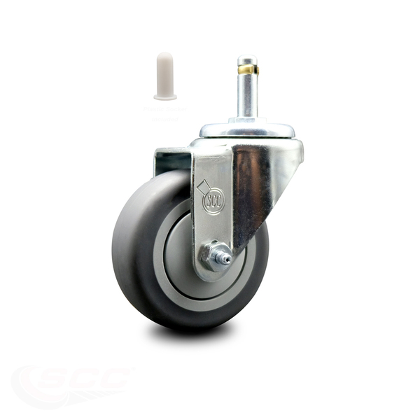 Service Caster Cambro 41064 Camdollies Swivel Caster Replacement with 41059 Socket Included-SCC CAM-SCC-GR20S3514-TPRB-716138-X701